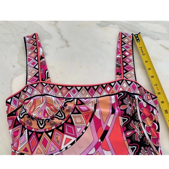 EMILIO PUCCI PINK MULTI DRESS MODEL 41R150 SIZE IT 44 / US 10 NWOTS! - Picture 12 of 17